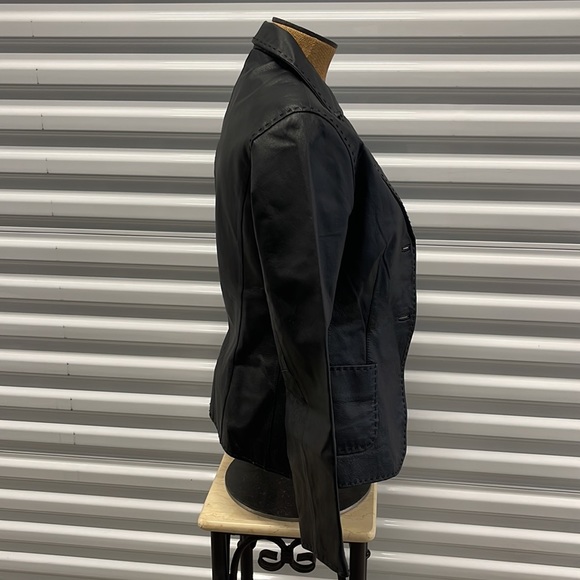 REAL LEATHER BLAZER - Picture 3 of 6